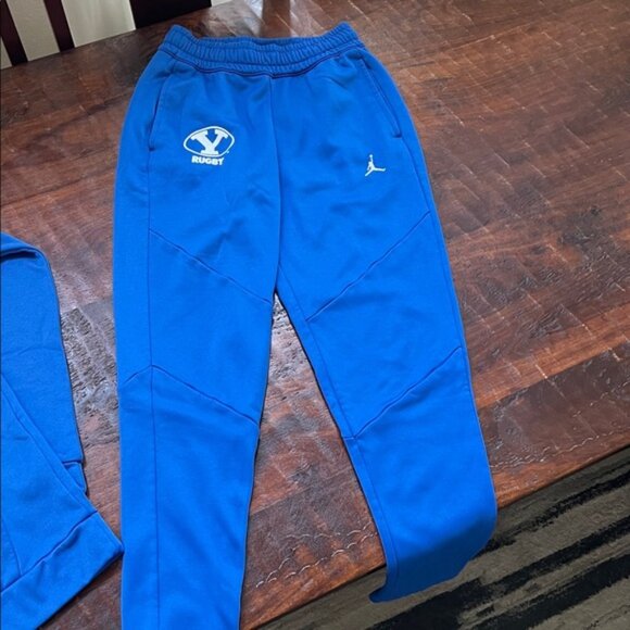 JORDAN Rugby BYU Cougars Athletic Tracksuit Hoodie + Free Flawed Joggers SZ M - Picture 2 of 12